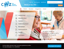Tablet Screenshot of cwz.nl